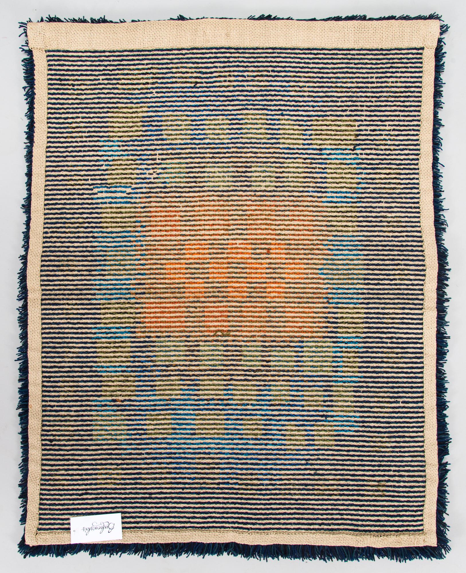 Terttu Tomero, a Finnish rya rug for Neovius. Circa 102 x 80 cm.