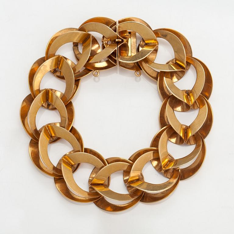 Armband, 14K guld. Westerback, Helsingfors 1965.