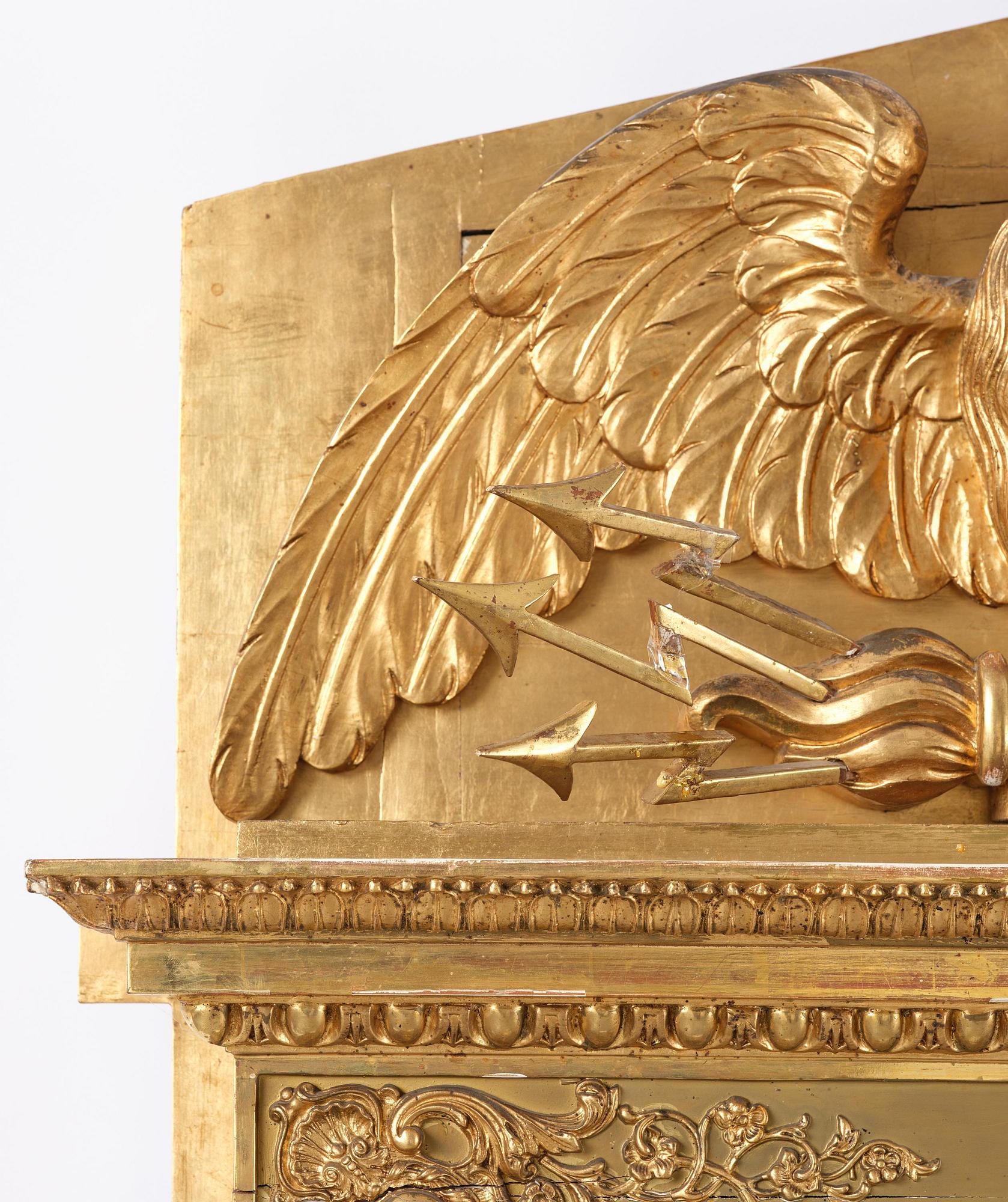 Spegel, av Petter Gustaf Bylander (spegelfabrikör i Göteborg 1811-58), Empire.