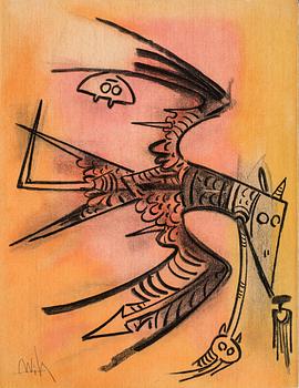 WIFREDO LAM, a lithograph in color. Not numbered. Signed.