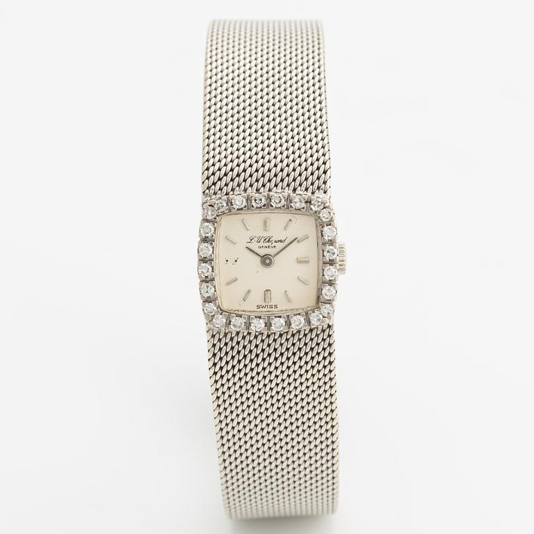 L-U Chopard, armbandsur, 16 x 16 mm.