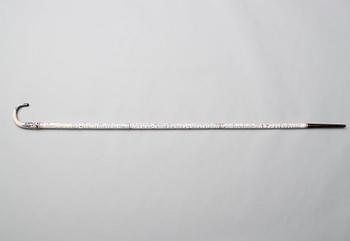 RUNSTAV/KÄPP, emalj på koppar. Qingdynastin, 1700-tal.