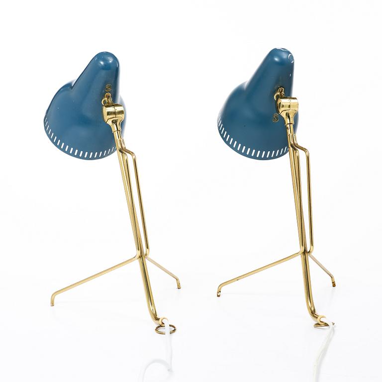 Boris Lacriox, table lamps, a pair, Falkenbergs Belysning, mid-20th century.