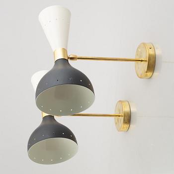 A pair of "Moonlight" wall lights, Luci SRL, Parma, Italien.