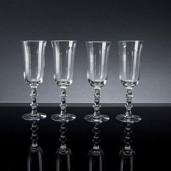 SIMON GATE - CHAMPAGNEGLAS, 9 pcs, "Salut", Simon Gate, Orrefors.