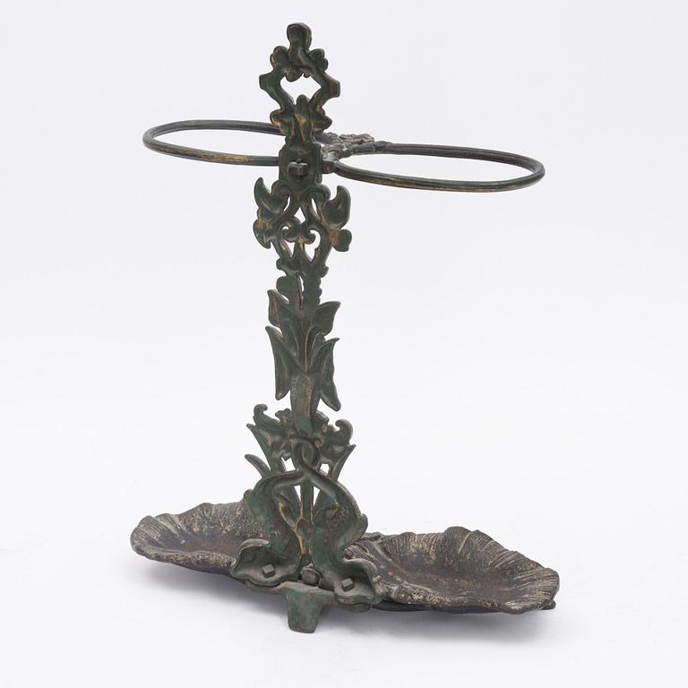 A umbrella stand, circa 1900.