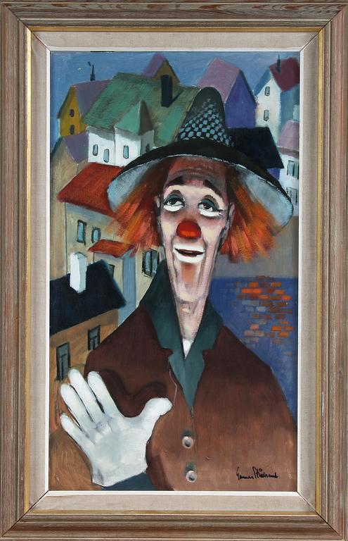 GUNNAR STÅLBRAND, olja på pannå, sign.