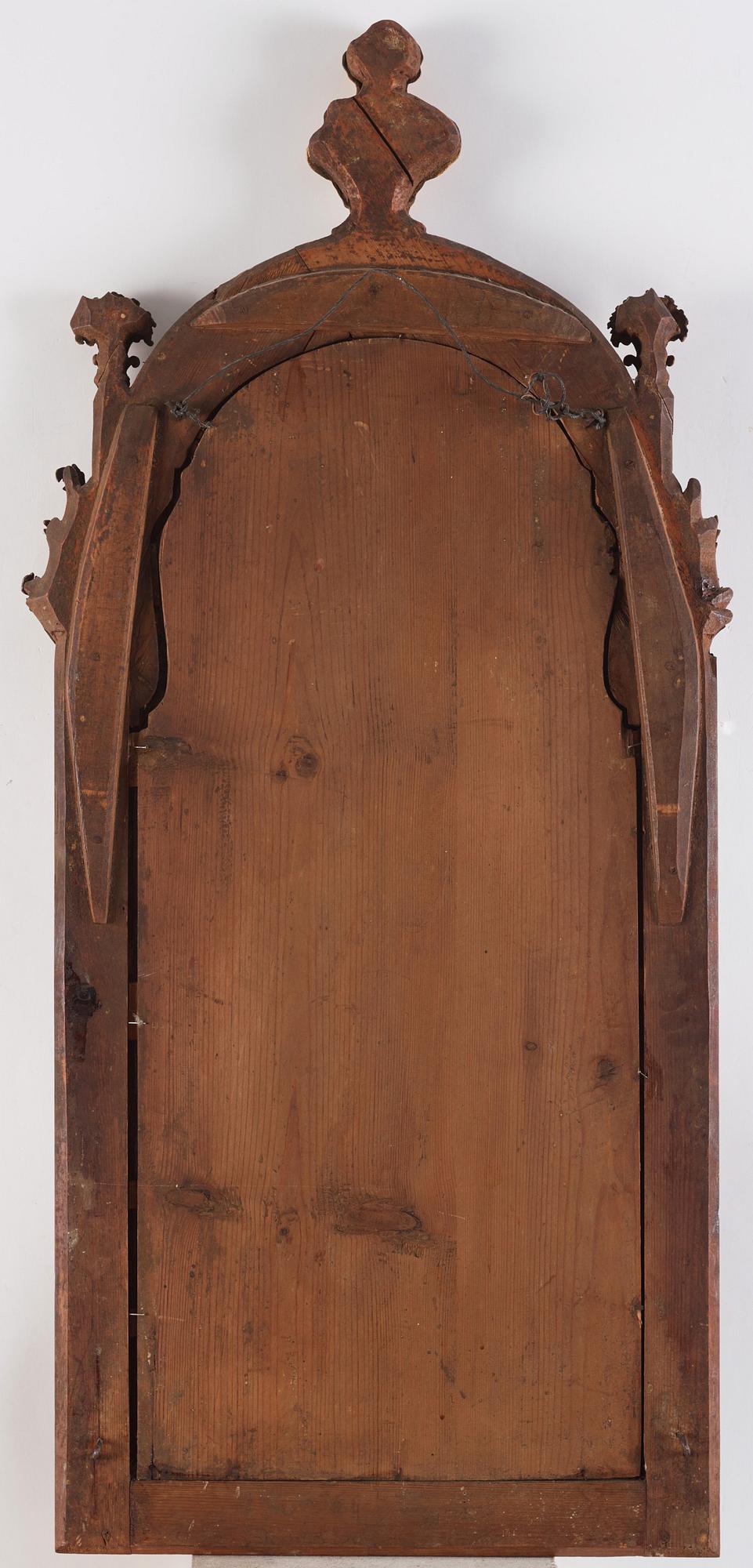 Spegel, av Burchardt Precht (verksam i Stockholm 1674-1738), Barock.