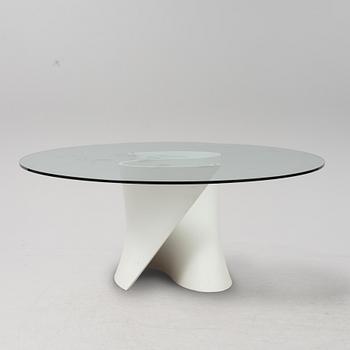 Xavier Lust, a glass top 'S Table' dining table, MDF Italia.