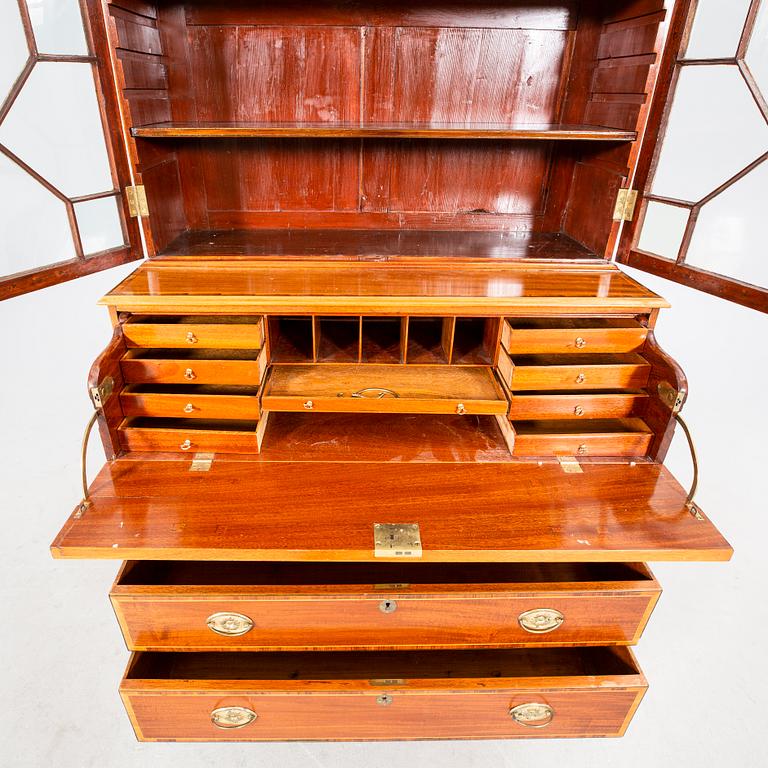 Writing cabinet/Display cabinet England early 19th century.