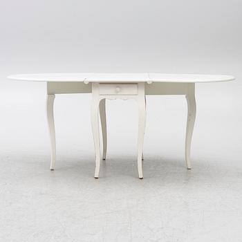 Drop-leaf table, Rococo style, second half of the 20th century.