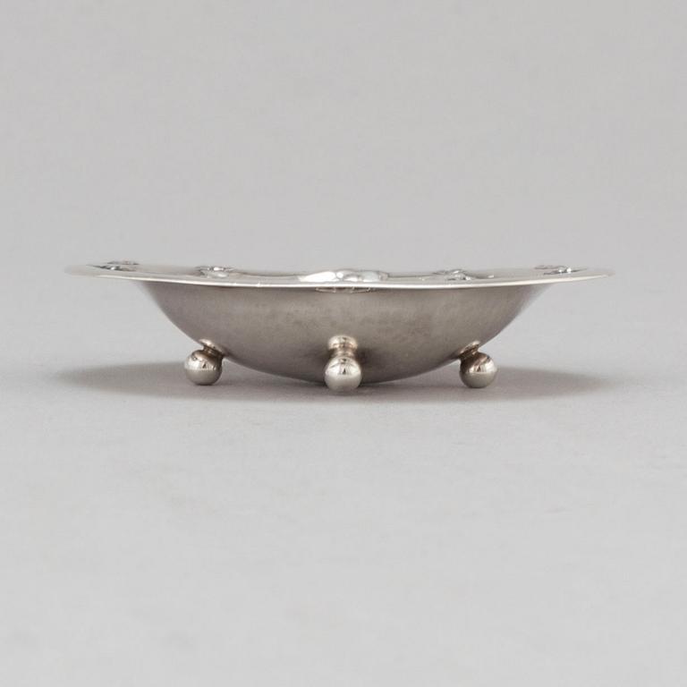 GEORG JENSEN, an 830/1000 silver needle dish, Denmark 1920's.