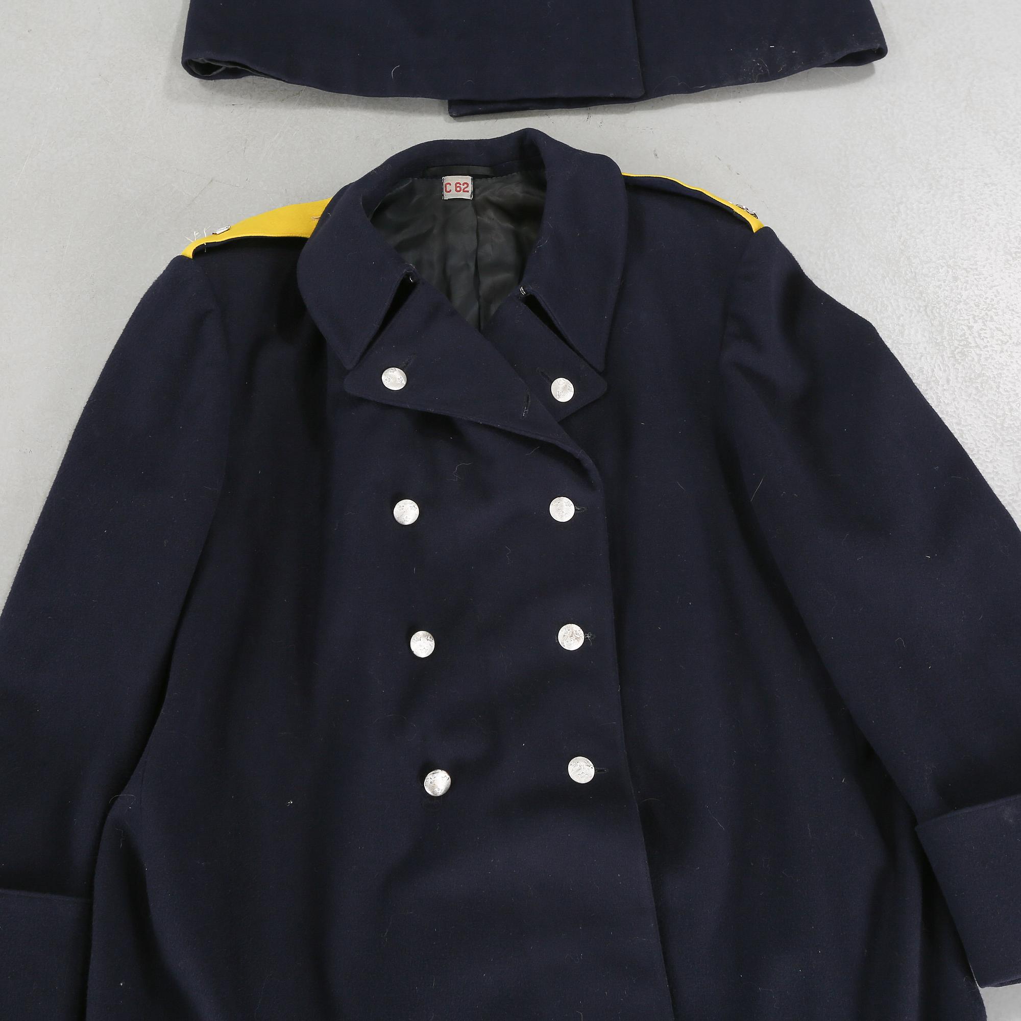 Four uniforms for the swedish army, model 1886.