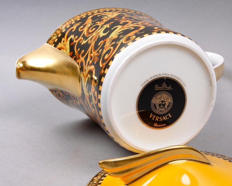 TEKANNA, porslin, "Ikarus", "Barocco", Paul Wunderlich, Versace Rosenthal.