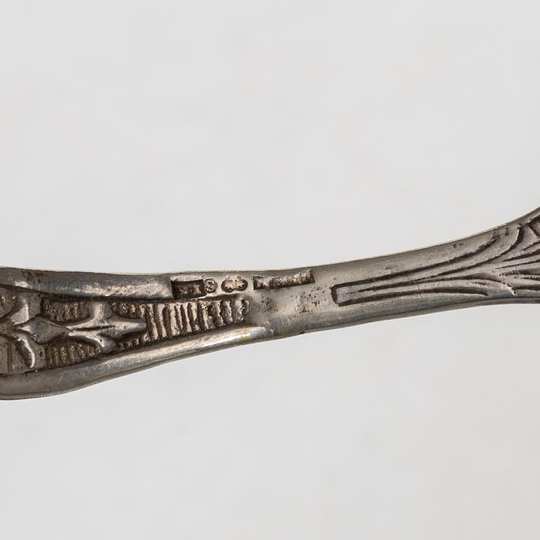 Serving cutlery, 6 pieces, silver, including Georg Wessfelt, 20th century.