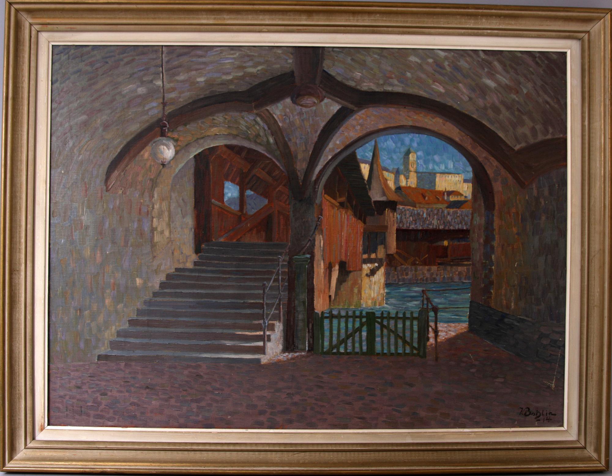 KARL VILHELM BOHLIN, olja på duk, sign V Bohlin, dat -14.