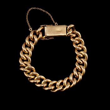 ARMLÄNK, 18k guld, 1900-talets andra kvartal. Vikt 104 g.