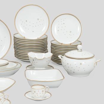 Dinner service, 86 pieces, “Milky Way”, Bing & Grøndahl, Denmark.