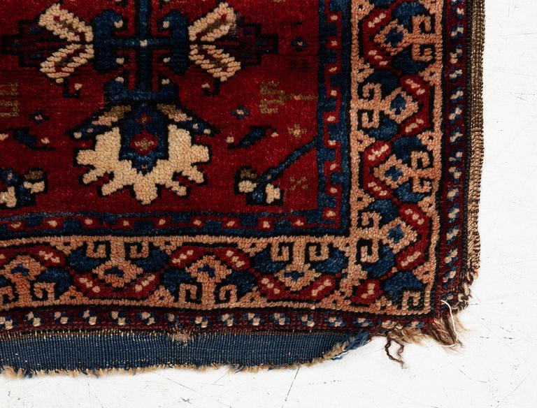 An Antique Saddlebag, so-called Heybe, Anatolia, c. 47 x 45 cm.