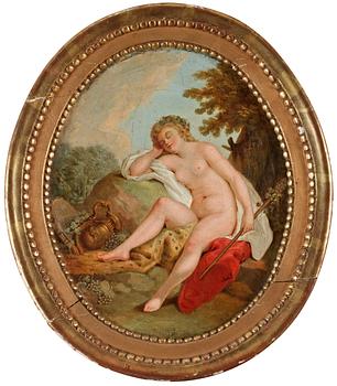 Francois Boucher Hans efterföljd, "Diana" och "Callisto".