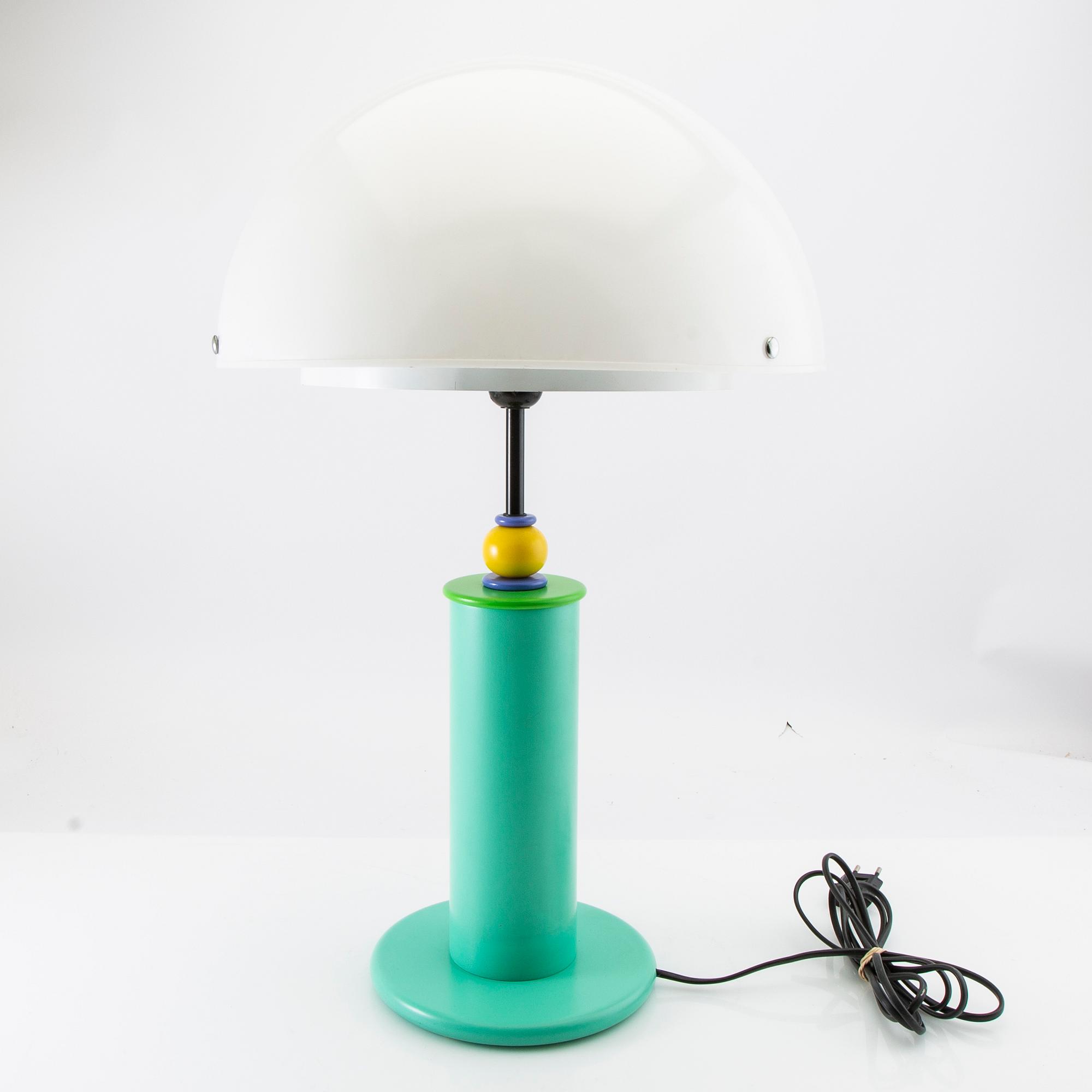 Olle Andersson bordslampa "Memphis" för Belysia AB Sweden 1980-tal.