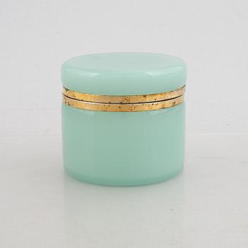 Fratelli Ferro, a glass and brass box, Murano, 1960s.