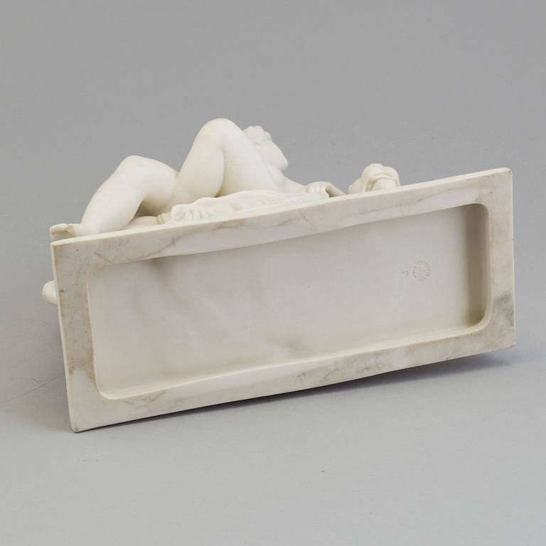 A PARIAN FIGURIN "ARIADNE" AFTER J H DANECKER GUSTAVSBERG 1926. SWEDEN.