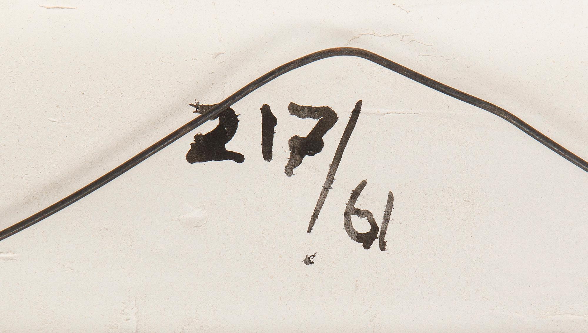 Karl Heinz Schultz-Köln, relief, stengods, signerad Schultz-Köln, numrerad 217/61.