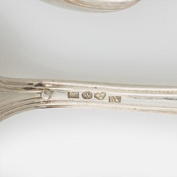 Bestickuppsättning, 94 delar, silver, bl a 'Olga' och andra modeller, bl a CG Hallberg 1957.