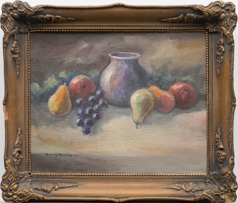 AARNE ALANKO, oil on canvas, laid on board, signed and dated -31.