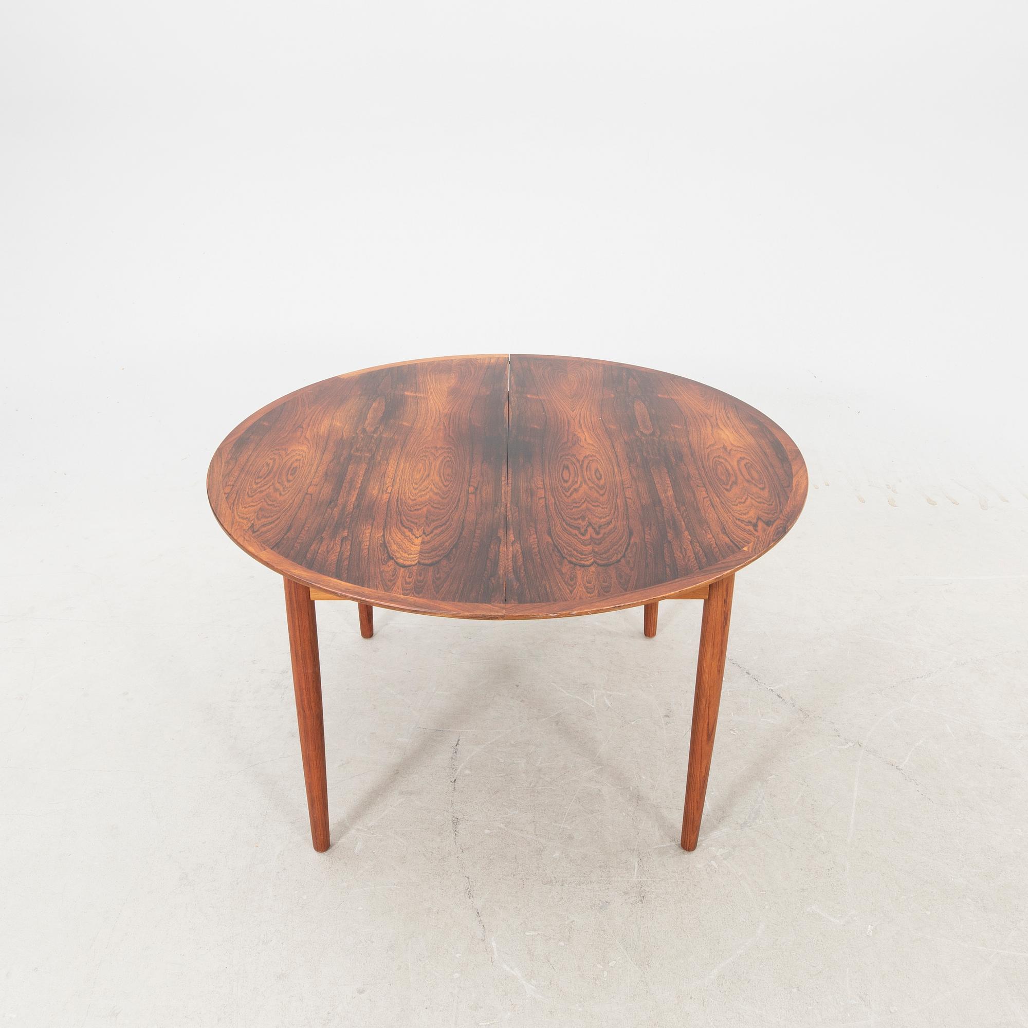 Grete Jalk,  a jacaranda dining table Denmark 1960/70s.