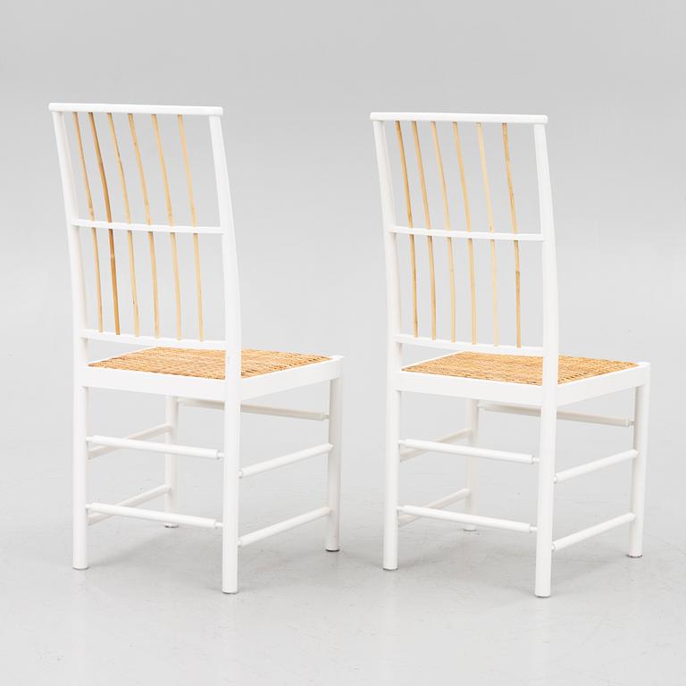 Josef Frank, a pair of chairs, model B 2025, Svenskt Tenn, after 1985.