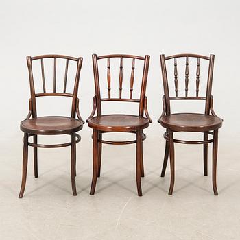 Chairs, 3 pcs, early 20th century, similar.