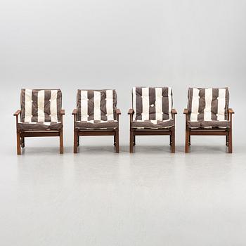 Elsa Stackelberg, four garden chairs, Fri Form, Edsbruk.