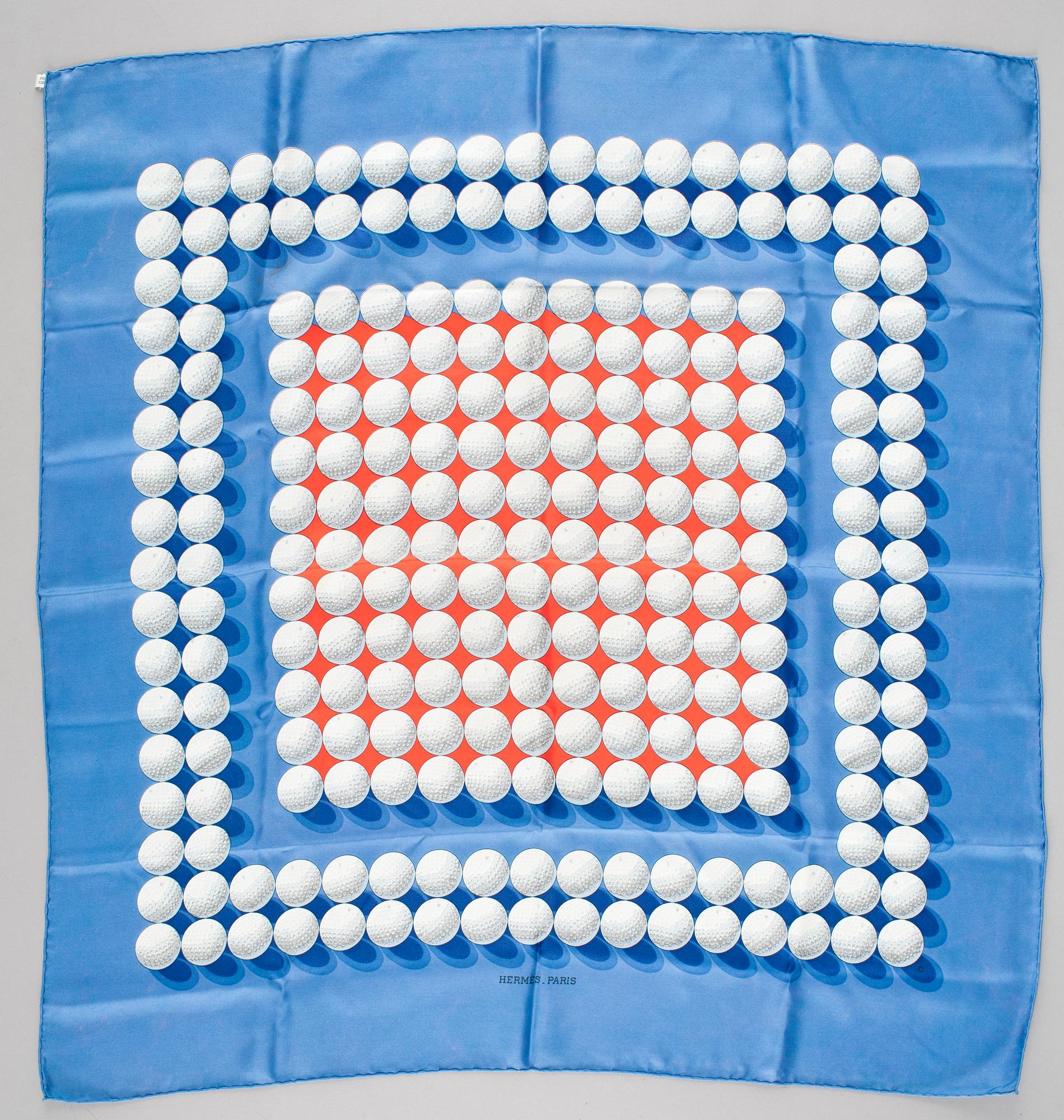 HERMÈS, scarf, "Balles de Golf".