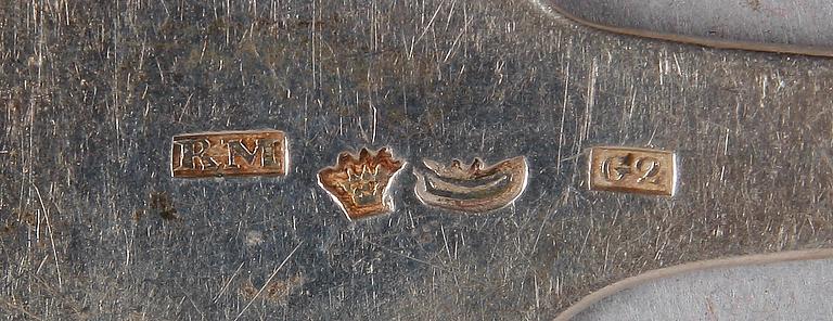 PARTI SILVERBESTICK, 56 st, Finland, 1900-tal. Tot vikt 1800 gram.