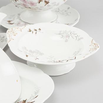 98 pieces of earthenware tableware from Rörstrand, model "Risa", produced between 1888- 1908.