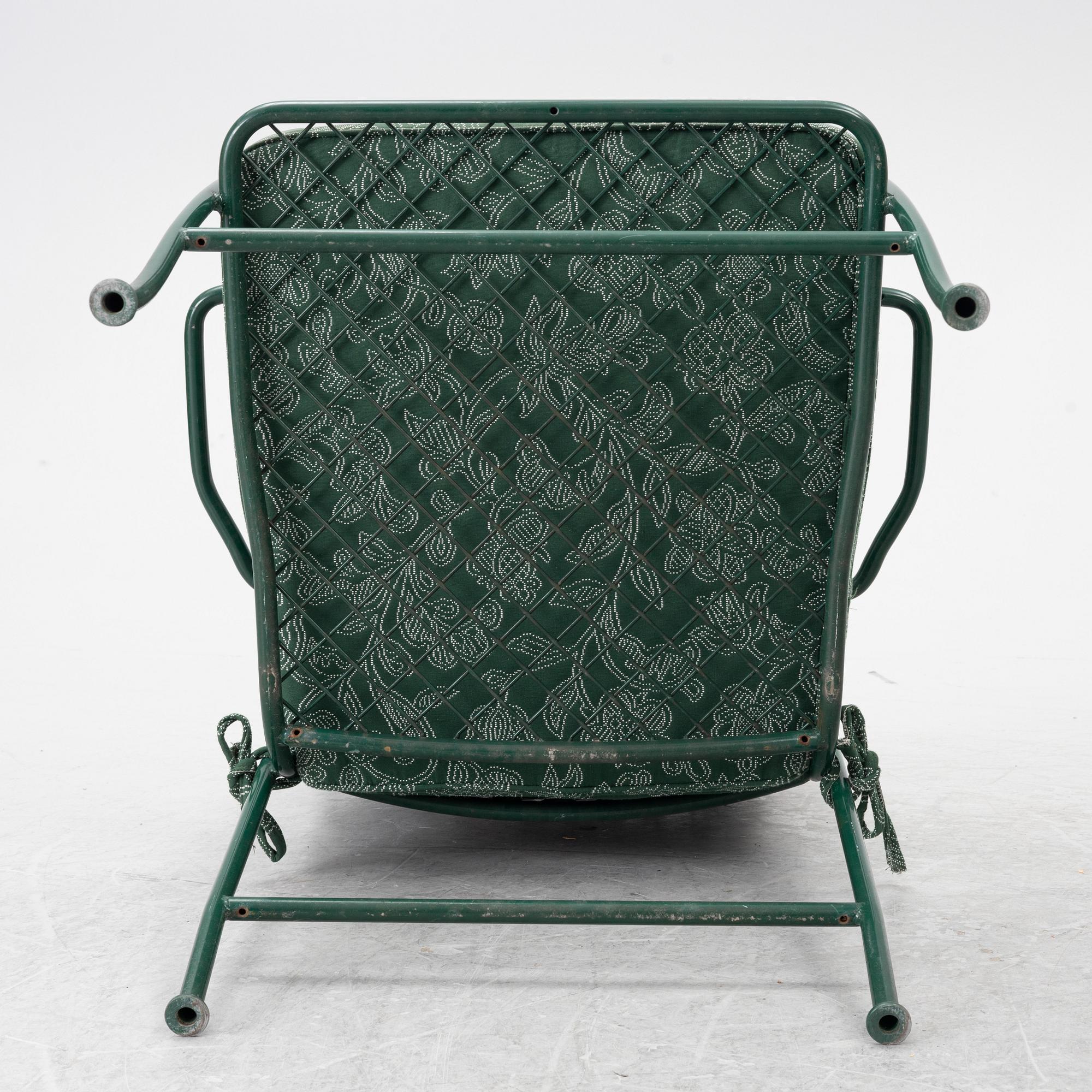 Josef Frank, a pair of model 591 steel tube armchairs, Firma Svenskt Tenn, Sweden.