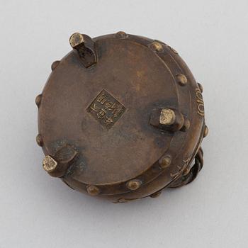A Qing dynasty incense burner, 19th century.