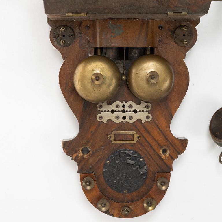 A wall mounted telephone, L.M. Ericsson, Stockholm, early 20th century.