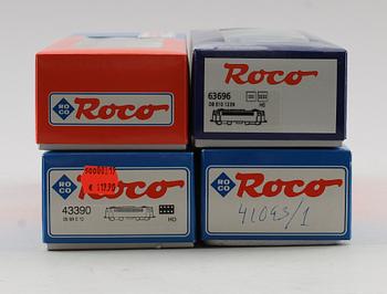 SAMLING MODELLTÅG, 4 delar, Roco, Österrike.