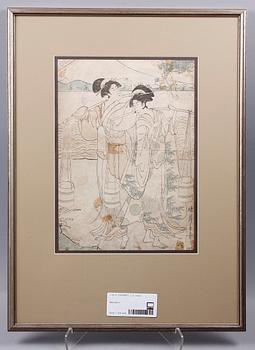 TRÄSNITT, 2 st, Japan, 1800/1900-tal.