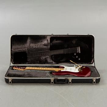 A 1980-81 Fender Stratocaster "Strat" electric guitar.