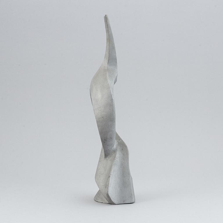A JOHAN HELMER ZACKRISSON, "JACK ZAN" polished aluminium sculpture, signed.