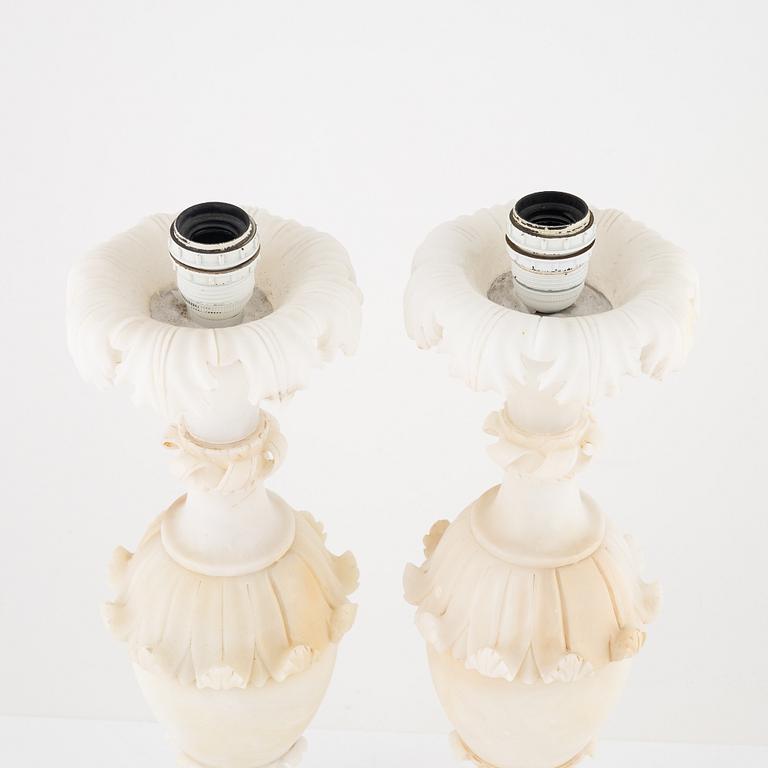 A pair of table lamps, 20th Century.