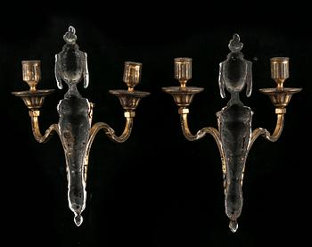 APPLIQUER, ett par, Louis XVI, 1700-talets slut.