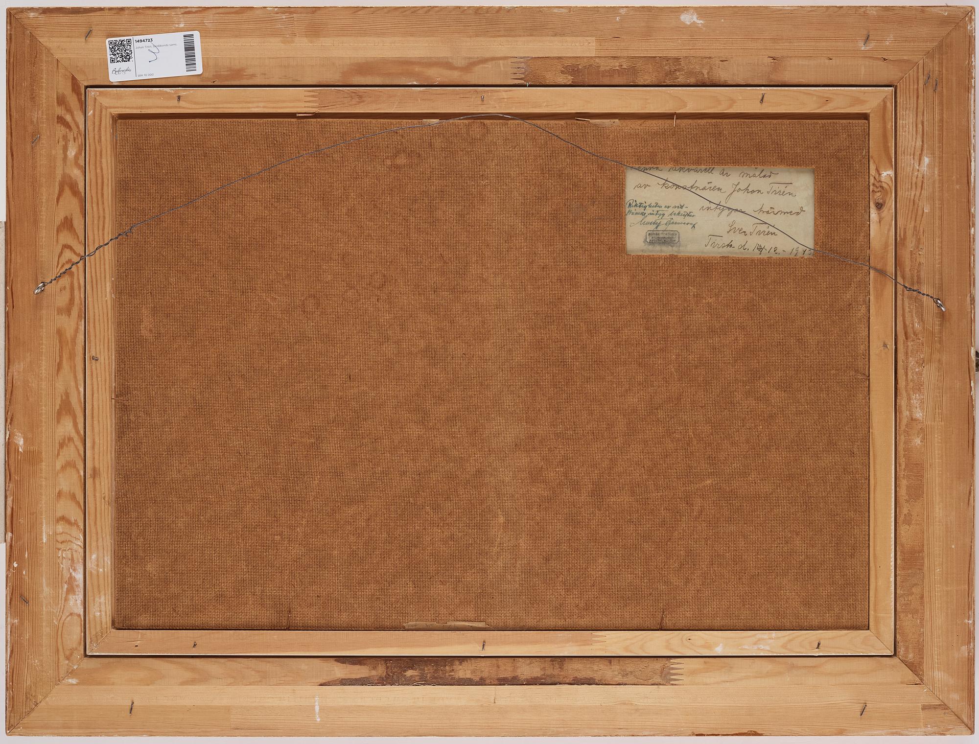 Johan Tirén, Skidåkande same.