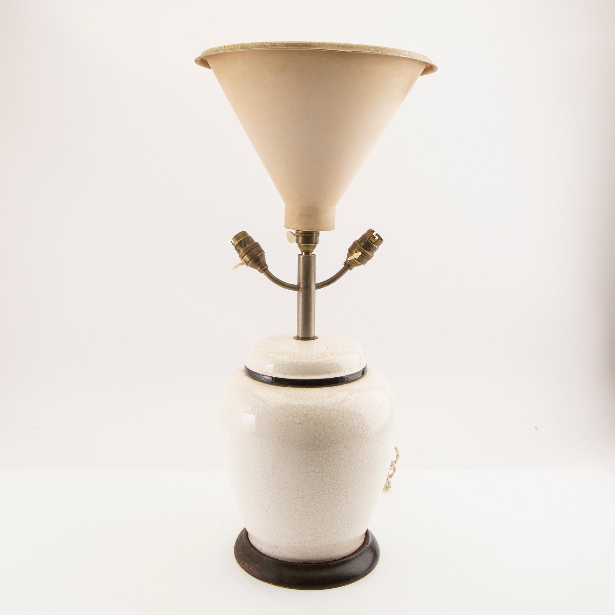 Table lamp France first half/mid 20th century porcelain.