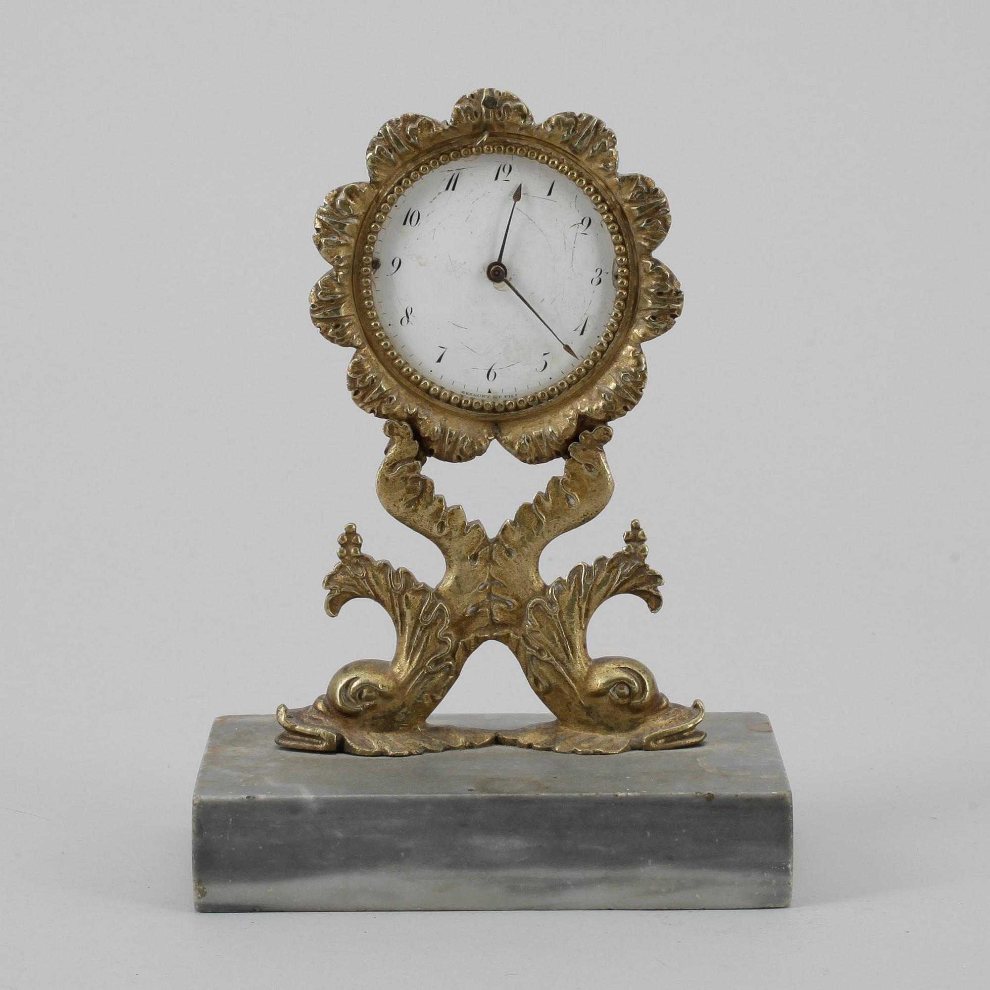 BORDSUR, mässing, troligen Breguet et Fils, Schweiz, 1800-talets andra hälft.