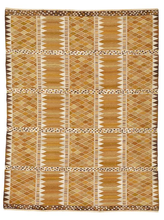 Marianne Richter, matto, "Josefina ljusbrun", tapestry weave, ca 303-305 x 230-235 cm, signed AB MMF MR.